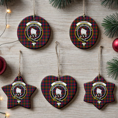 Tennant Tartan Crest Christmas Ceramic Ornament