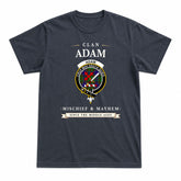 Adam Tartan Crest Mischief and Mayhem T-shirt