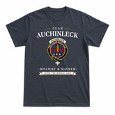 Auchinleck Tartan Crest Mischief and Mayhem T-shirt