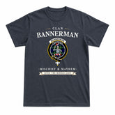 Bannerman Tartan Crest Mischief and Mayhem T-shirt