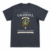 Caldwell Tartan Crest Mischief and Mayhem T-shirt