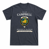 Campbell of Breadalbane Ancient Tartan Crest Mischief and Mayhem T-shirt