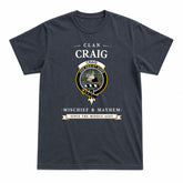 Craig Tartan Crest Mischief and Mayhem T-shirt