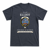 Elliot Ancient Tartan Crest Mischief and Mayhem T-shirt