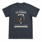 Guthrie Modern Tartan Crest Mischief and Mayhem T-shirt