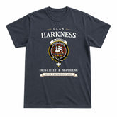 Harkness Dress Tartan Crest Mischief and Mayhem T-shirt