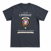 Lindsay Ancient Tartan Crest Mischief and Mayhem T-shirt