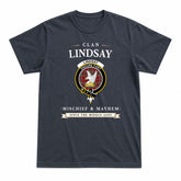 Lindsay Weathered Tartan Crest Mischief and Mayhem T-shirt