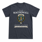 MacDowall Tartan Crest Mischief and Mayhem T-shirt