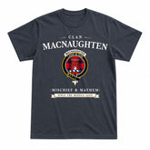 MacNaughten Tartan Crest Mischief and Mayhem T-shirt