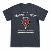 MacNaughton Ancient Tartan Crest Mischief and Mayhem T-shirt