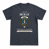 McKay Ancient Tartan Crest Mischief and Mayhem T-shirt