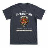 McKintosh Modern Tartan Crest Mischief and Mayhem T-shirt