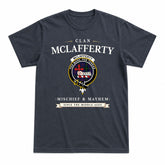McLafferty Tartan Crest Mischief and Mayhem T-shirt