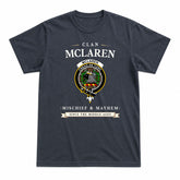 McLaren Weathered Tartan Crest Mischief and Mayhem T-shirt