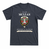 McLean of Duart Modern Tartan Crest Mischief and Mayhem T-shirt
