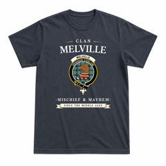 Melville Tartan Crest Mischief and Mayhem T-shirt