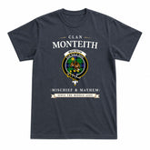 Monteith Tartan Crest Mischief and Mayhem T-shirt