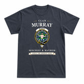 Murray of Atholl Ancient Tartan Crest Mischief and Mayhem T-shirt