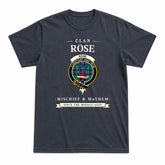 Rose Hunting Ancient Tartan Crest Mischief and Mayhem T-shirt