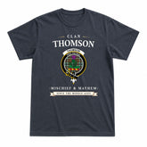 Thomson Hunting Modern Tartan Crest Mischief and Mayhem T-shirt