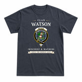 Watson Ancient Tartan Crest Mischief and Mayhem T-shirt