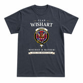 Wishart Dress Tartan Crest Mischief and Mayhem T-shirt