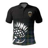Cameron of Erracht Ancient Tartan Crest Polo Shirt - Thistle Black Style