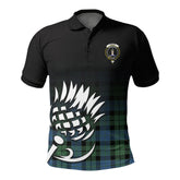 McKay Ancient Tartan Crest Polo Shirt - Thistle Black Style