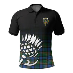 McLaren Ancient Tartan Crest Polo Shirt - Thistle Black Style
