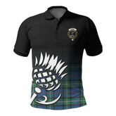 McPhail Hunting Ancient Tartan Crest Polo Shirt - Thistle Black Style