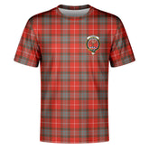 Fraser (of Lovat) Weathered Tartan Crest T-shirt
