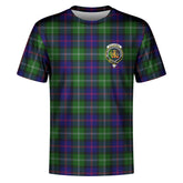 MacThomas Modern Tartan Crest T-shirt
