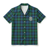 Black Watch Ancient Tartan Crest Hawaiian Shirt