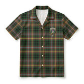Buchanan Hunting Tartan Crest Hawaiian Shirt