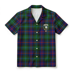 Campbell of Cawdor Modern Tartan Crest Hawaiian Shirt