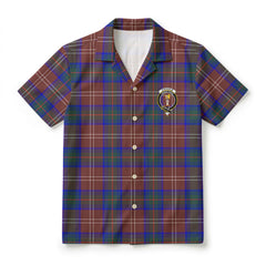 Chisholm Hunting Modern Tartan Crest Hawaiian Shirt