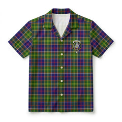 Dalrymple Tartan Crest Hawaiian Shirt