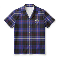 Dunlop Modern Tartan Crest Hawaiian Shirt
