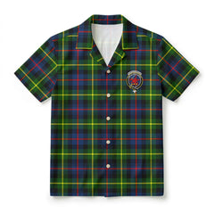 Farquharson Modern Tartan Crest Hawaiian Shirt
