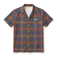 Fraser (of Lovat) Hunting Modern Tartan Crest Hawaiian Shirt