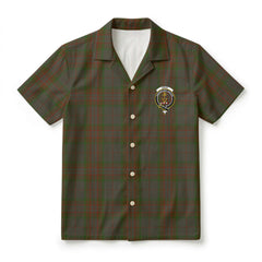 Gray Tartan Crest Hawaiian Shirt