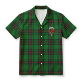 Halkerston Tartan Crest Hawaiian Shirt