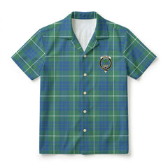 Hamilton Hunting Ancient Tartan Crest Hawaiian Shirt