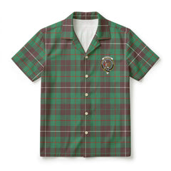 MacKinnon Hunting Ancient Tartan Crest Hawaiian Shirt