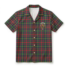 MacKintosh Hunting Modern Tartan Crest Hawaiian Shirt
