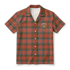 McPherson Weathered Tartan Crest Hawaiian Shirt