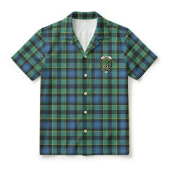 Mowat Ancient Tartan Crest Hawaiian Shirt