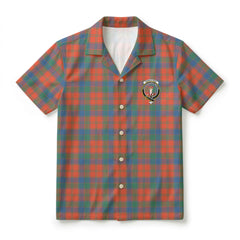 Robertson Ancient Tartan Crest Hawaiian Shirt