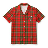 Scott Modern Tartan Crest Hawaiian Shirt